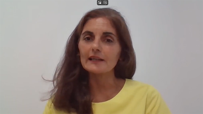 Professor Trish McCulloch, University of Dundee, speaking remotely